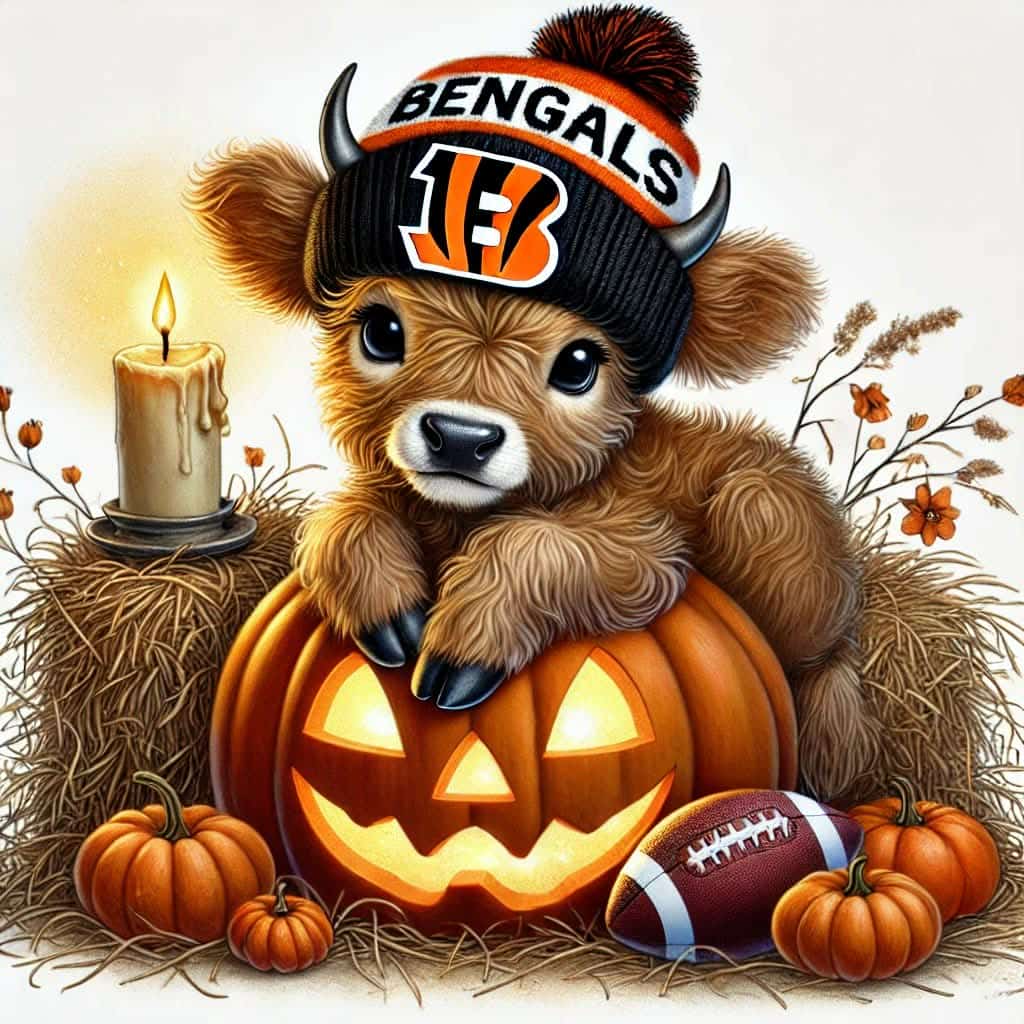Cincinnati Bengals Highland Cow