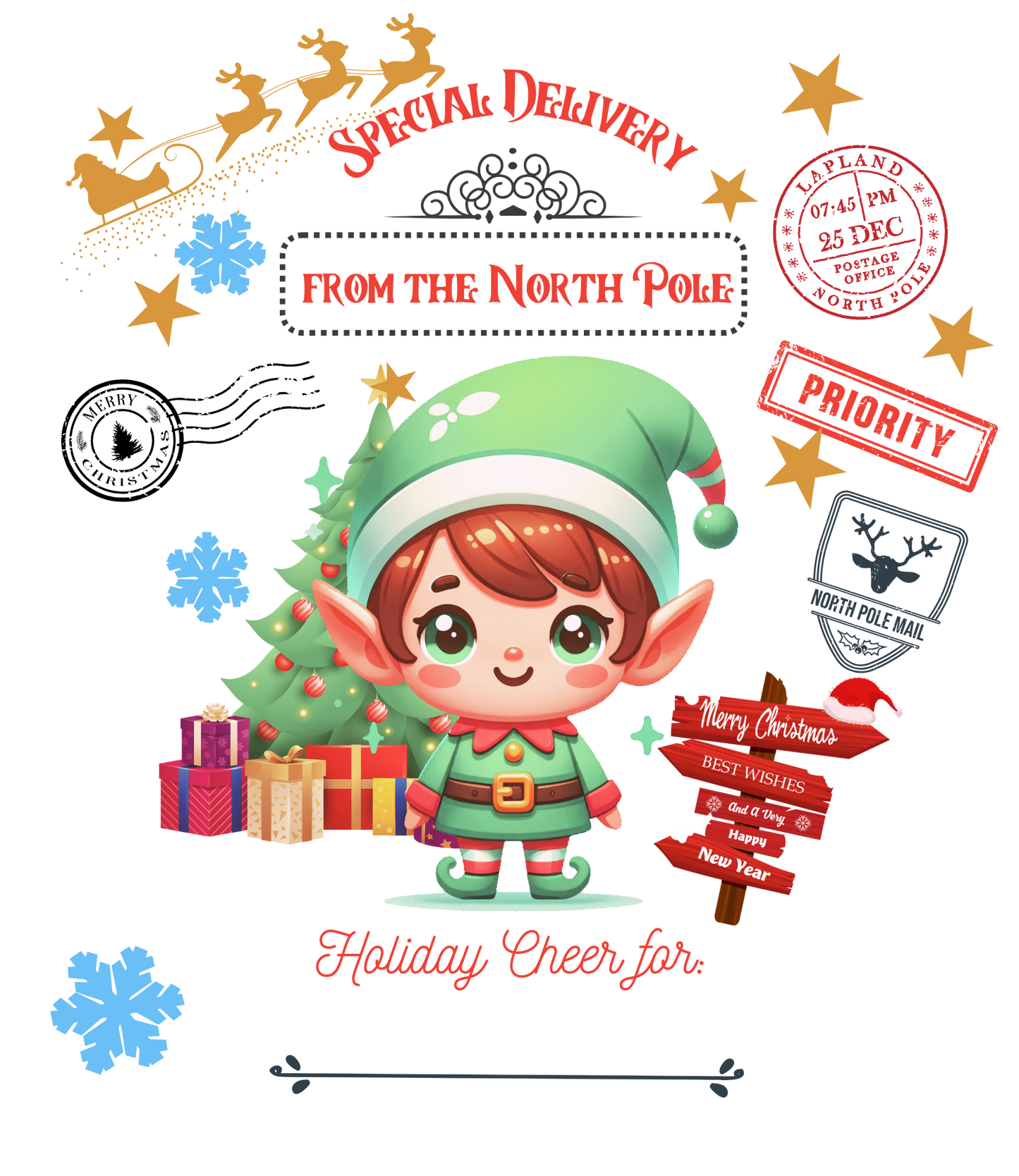 Elf Santa Sack