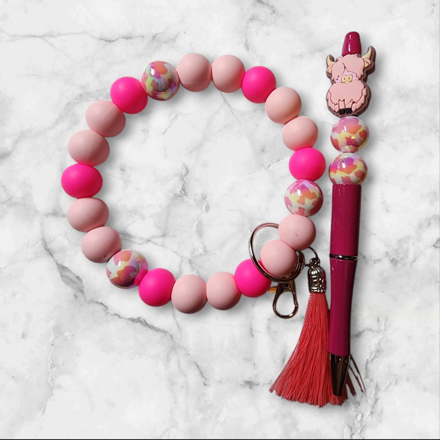 Beadable Wristlet with Matching Pen Made on Live -