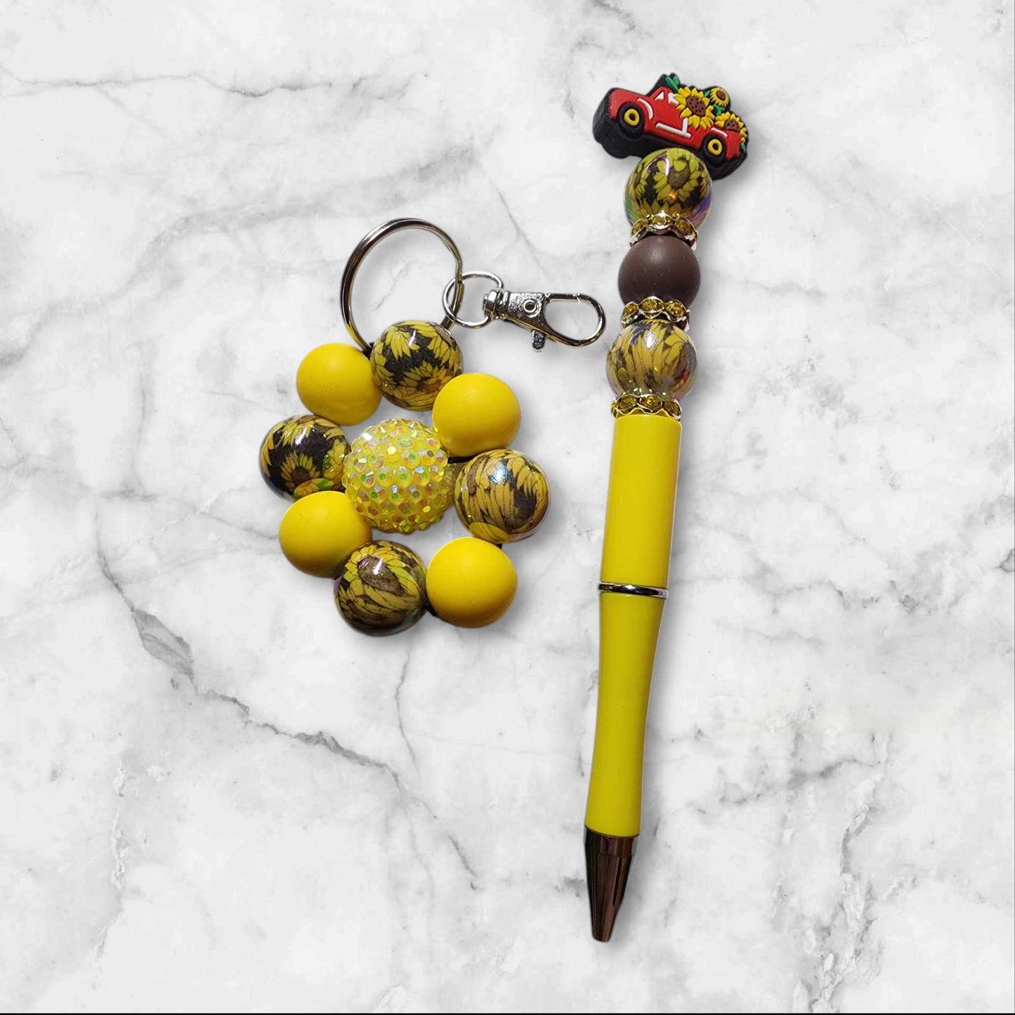Beadable Pen with matching keychain