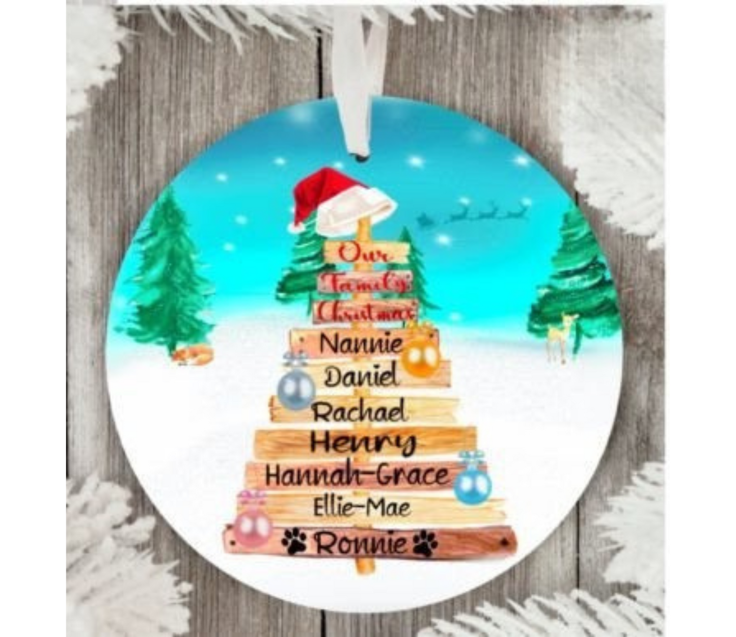 Beach Family Ornament