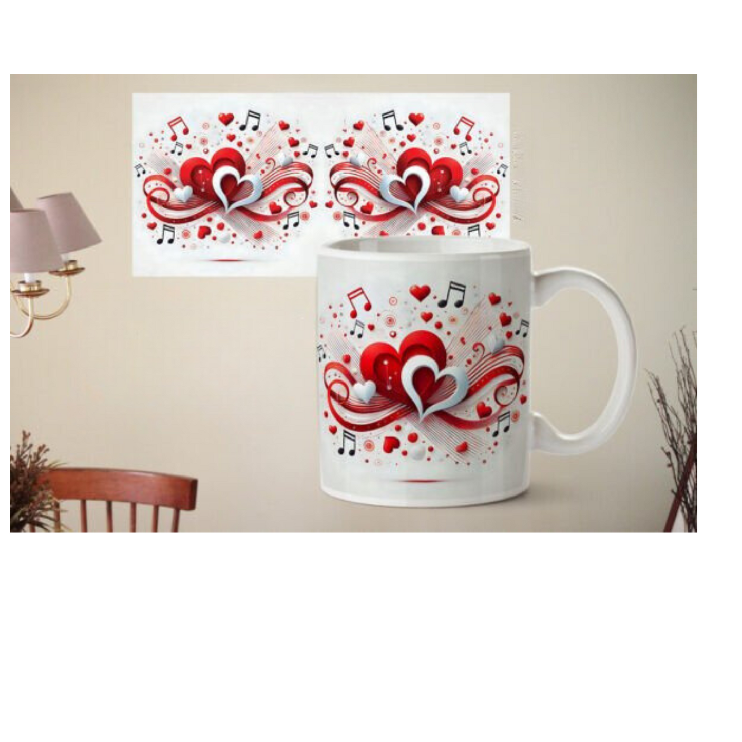 Red & White Heart
