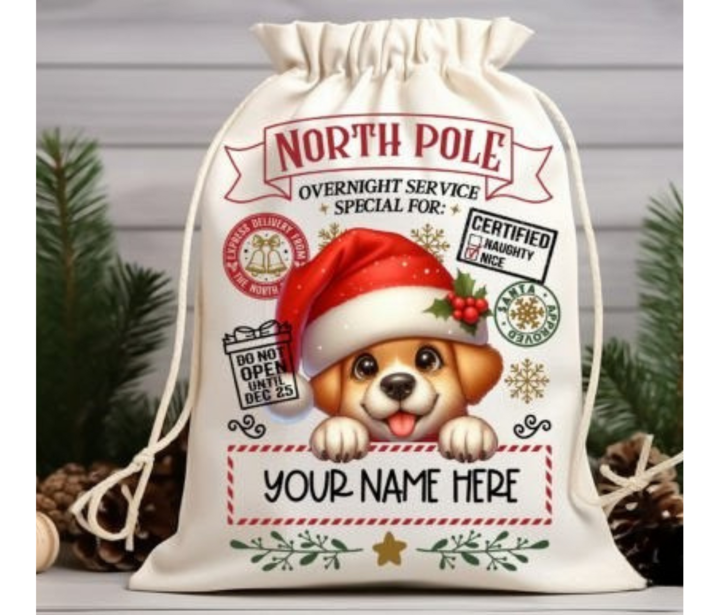 Dog Santa Sack