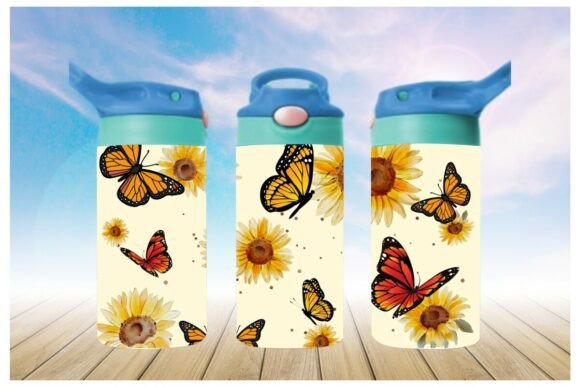 Sunflower and Butterfly