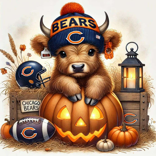 Chicago Bears Highland Cow