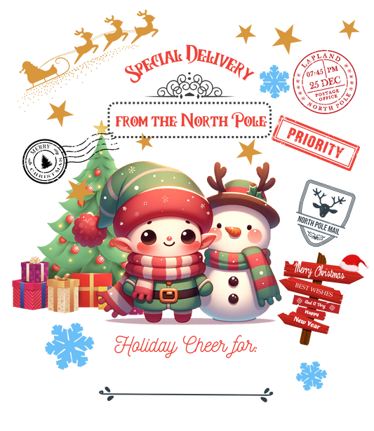 Snowman & Elf Santa Sack