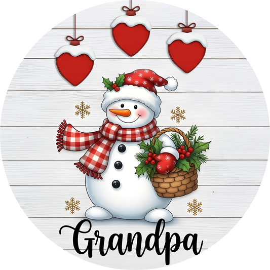 Snowman Family Ornament