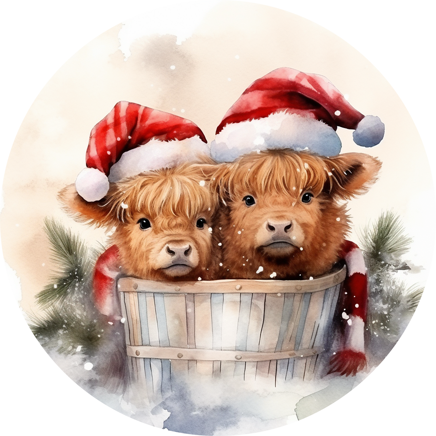 Highlands in bucket  Ornament