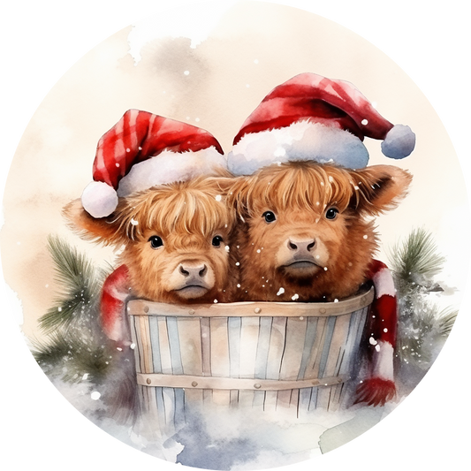 Highlands in bucket  Ornament