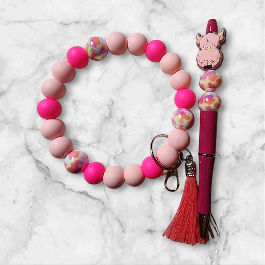 Beadable Wristlet with Matching Pen Made on Live -