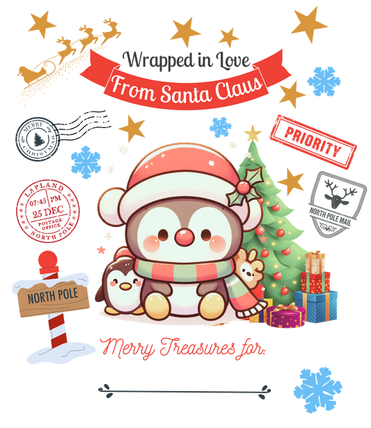 Penguin Santa Sack
