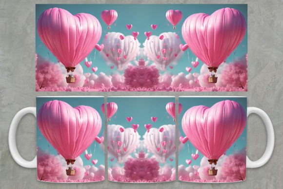 Hot Air Balloon Valentine Design