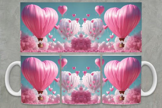 Hot Air Balloon Valentine Design