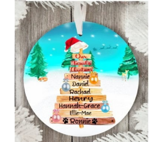 Beach Family Ornament