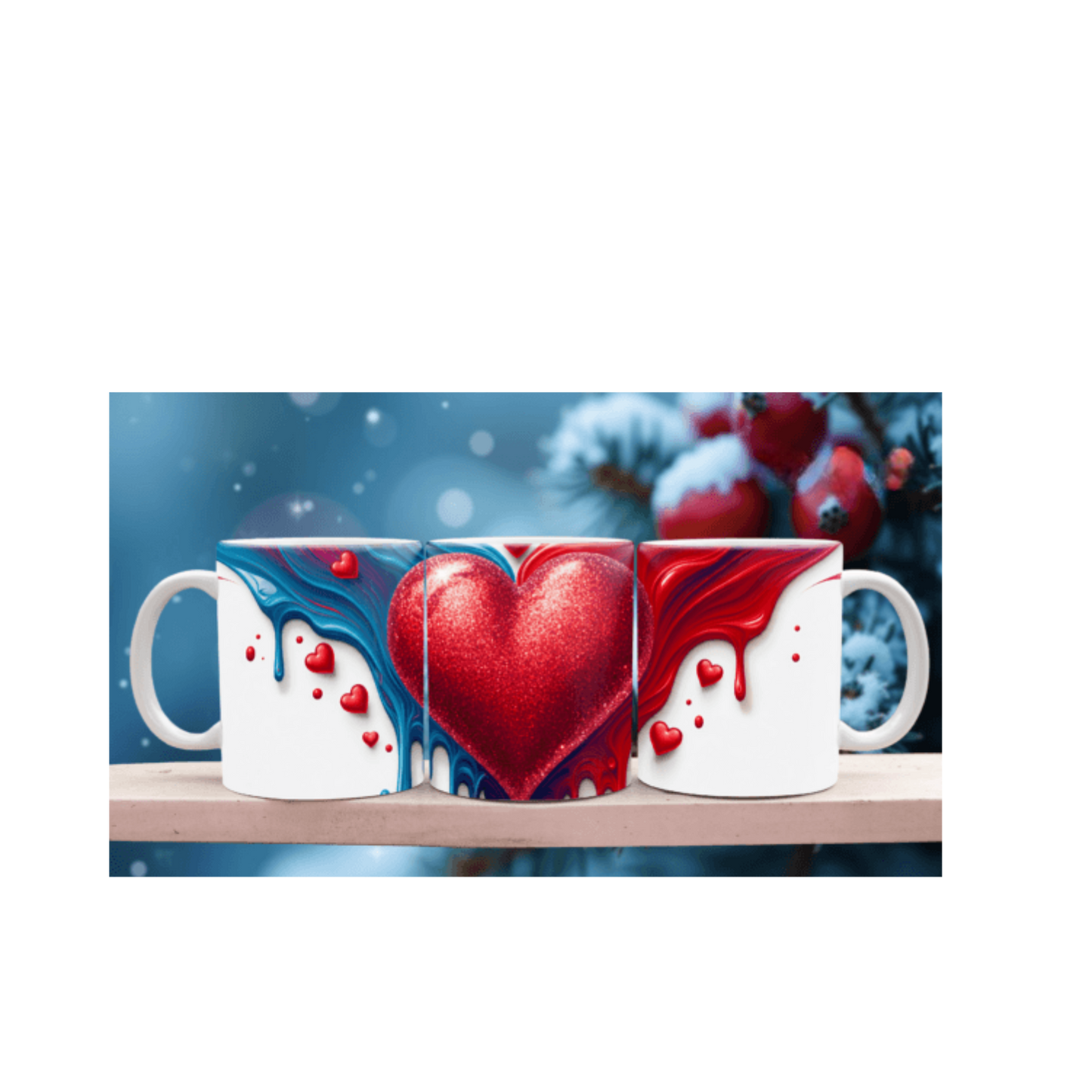 3D Red Heart