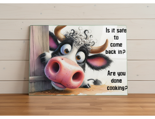 Is it safe Cow Glass Cutting Board