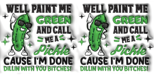 Color me green pickle