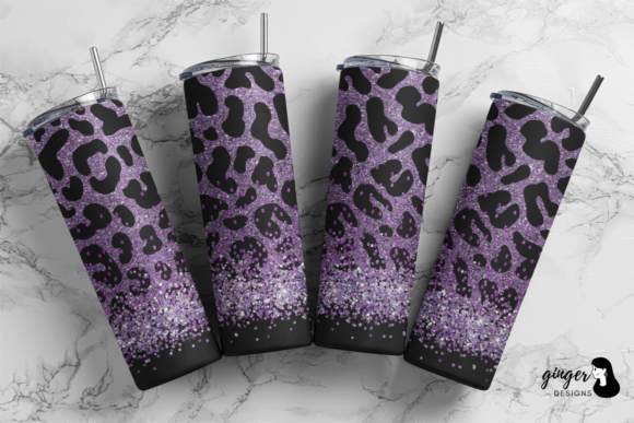 Purple Glitter Leopard
