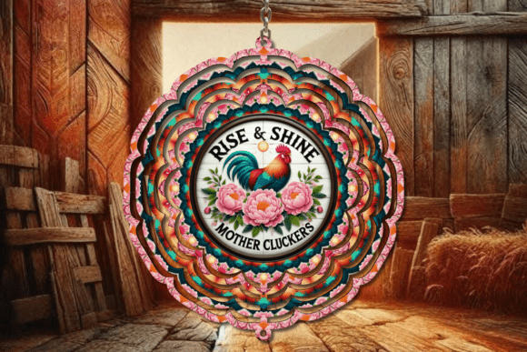 Rise and Shine Rooster Wind Spinner