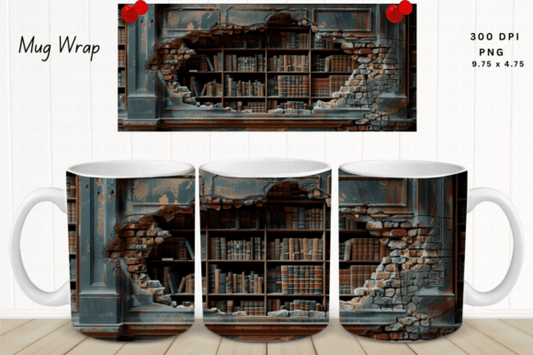 3d Hidden Book Shelf
