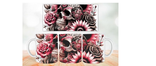 Pink Skull Mug