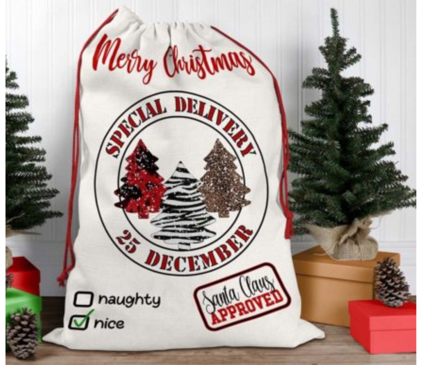 Trees Santa Sack