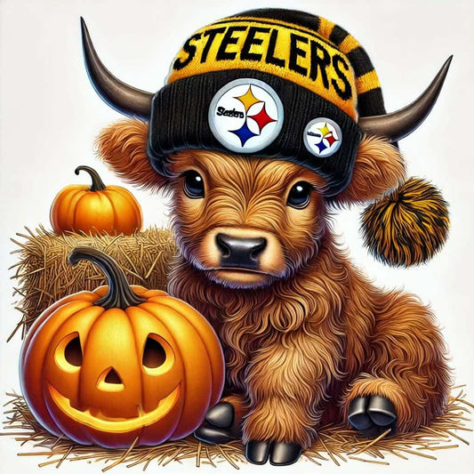 Steelers Highland Cow