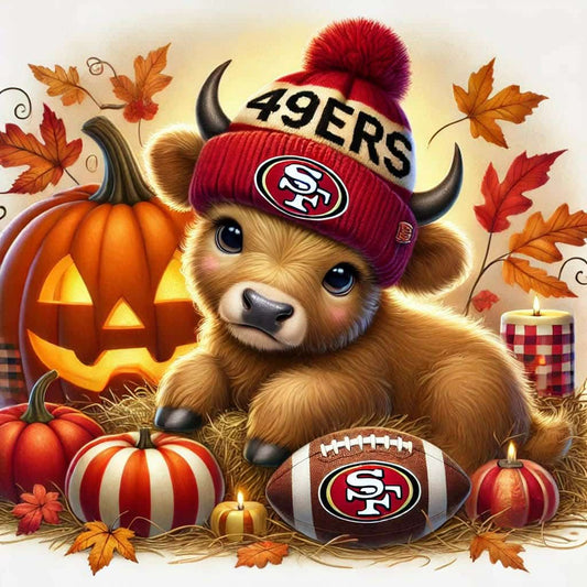 49ers Highland Cow