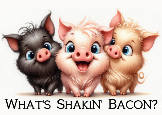 What's Shakin Bacon Glass Cutting Board
